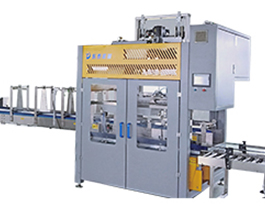 塑料桶自動(dòng)裝箱機(jī)，機(jī)油防凍液20升大桶人工裝箱太累了！